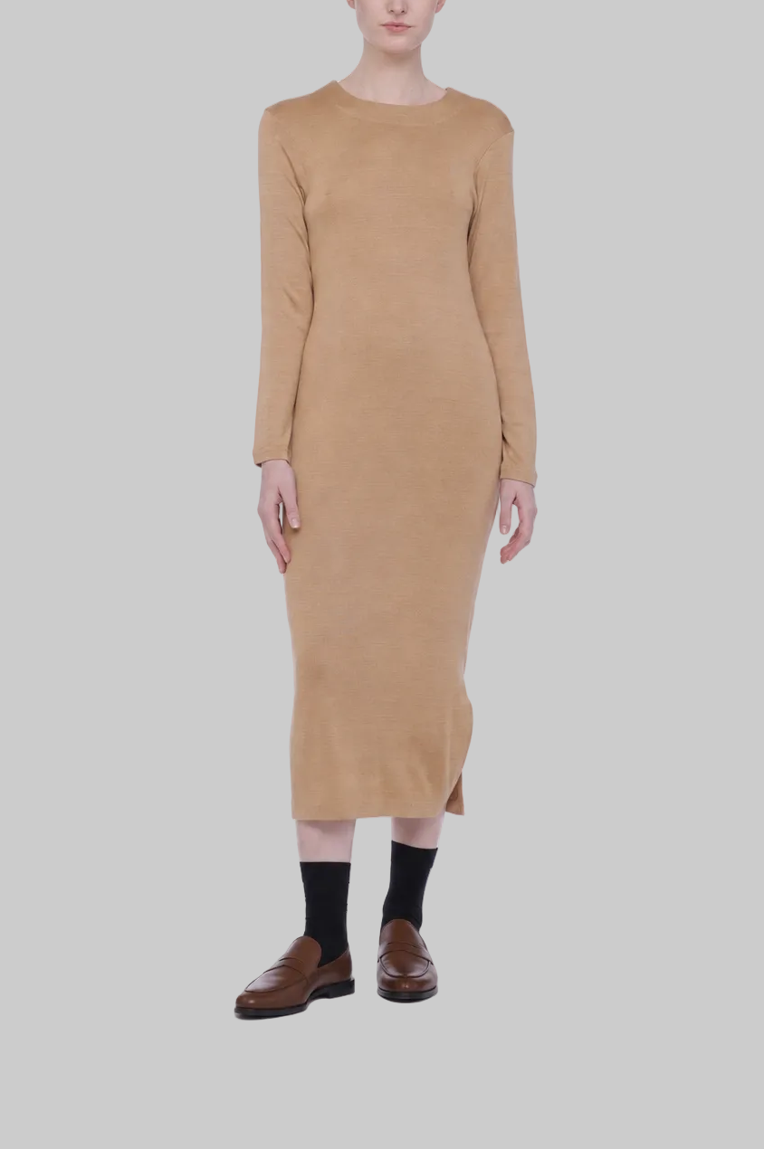 Washable Silk Jersey Relaxed Dress